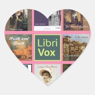 Sticker Cœur LibriVox FILLE.