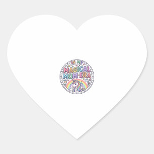 Sticker Cœur Licorne Dans Mon Ère De Maman Magique Drôle De T-S