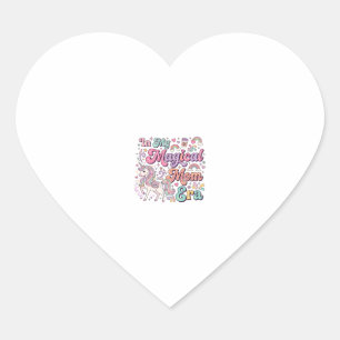 Sticker Cœur Licorne Dans Mon Ère De Maman Magique Kawaii POD A
