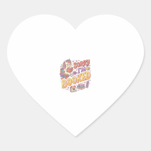 Sticker Cœur Licorne Désolé je suis Réservé Design Zazzle Fanta