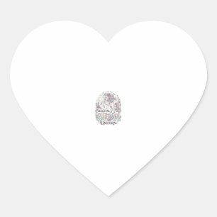 Sticker Cœur Licorne Fleur Céleste Licorne Premium Vecteur Typ