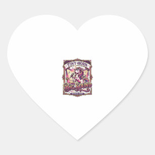 Sticker Cœur Licorne Petite Corne Gros Son Stylé Merch Design_1