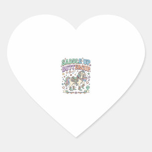 Sticker Cœur Licorne Sellez Buttercup Kawaii Typographie Desi