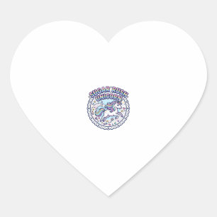 Sticker Cœur Licorne Sugar Rush Licorne Drôle Cadeau Mignon Des