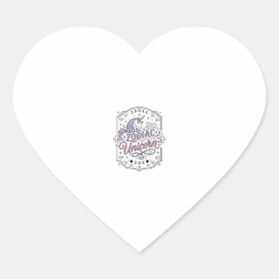 Sticker Cœur Licorne Zodiaque Licorne Drôle Cadeau Mignon Conce