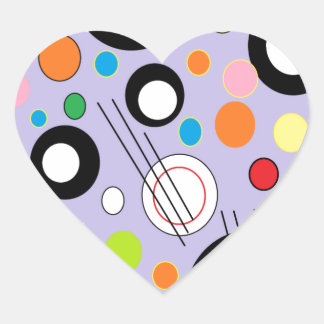 Sticker Cœur Lilac coloré