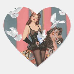 Sticker Cœur L'illusionniste