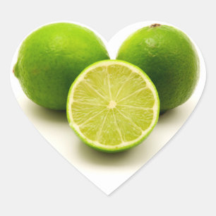 Sticker Cœur Lime perse