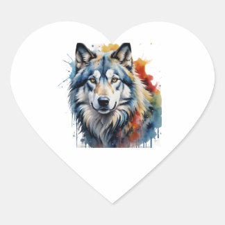 Sticker Cœur lobo