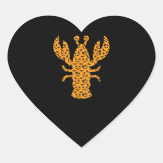 Sticker Cœur Lobster Easy Halloween