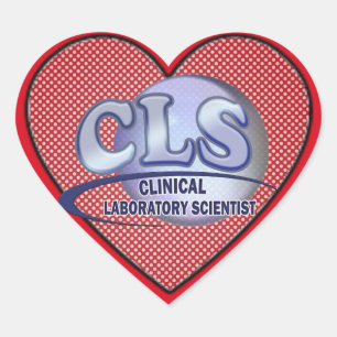 Sticker Cœur LOGO CLS FunBlue - SCIENTIFIQUE DU LABORATOIRE CLI