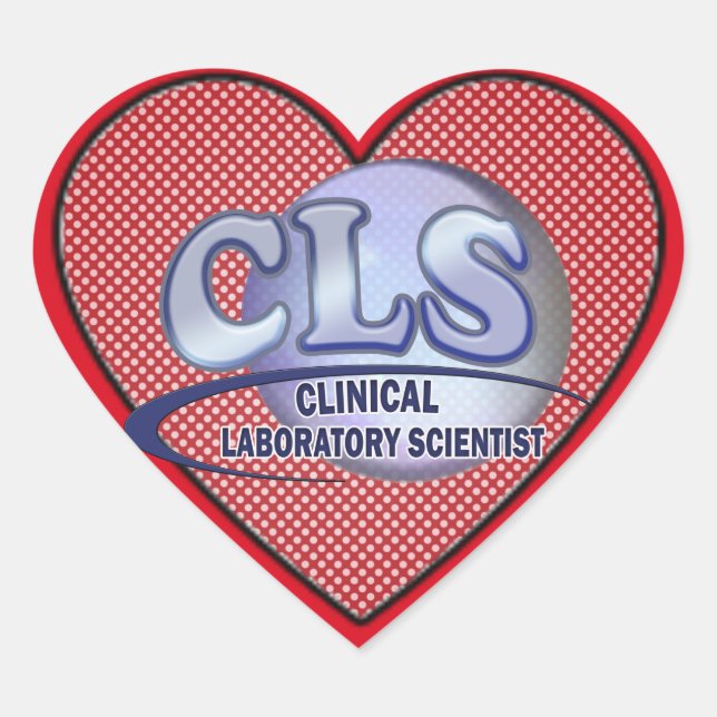 Sticker Cœur LOGO CLS FunBlue - SCIENTIFIQUE DU LABORATOIRE CLI (Devant)