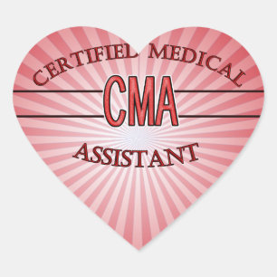 Sticker Cœur LOGO de l'Assistant Médicale certifié CMA