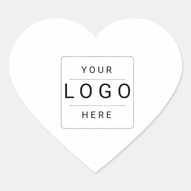 Sticker Cœur Logo personnalisé (Devant)