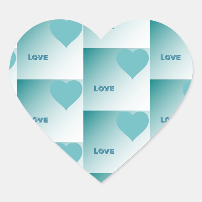 Sticker Cœur Love. (Devant)
