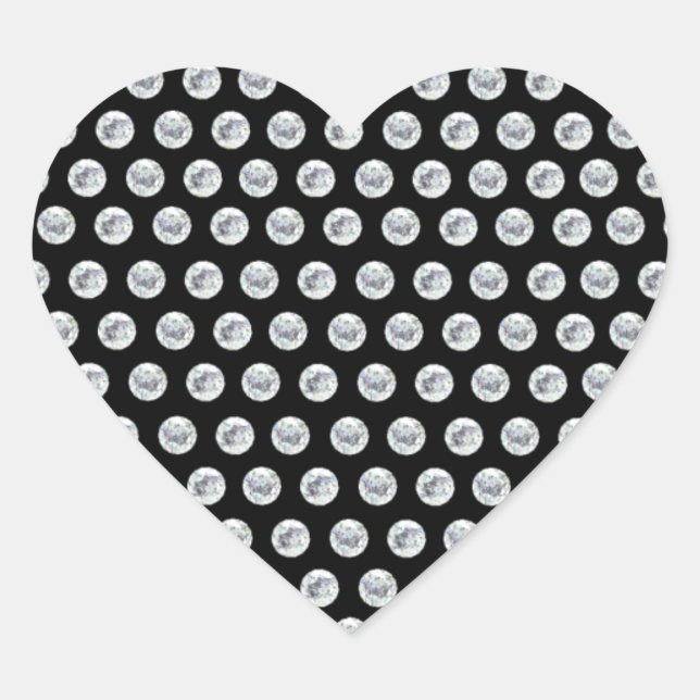 Sticker Cœur Love-Diamonds noir bg (Devant)
