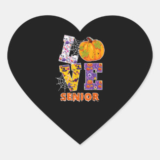Sticker Cœur Love Enseignant Senior École Halloween Costume Cad