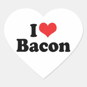 Sticker Cœur Love Heart Bacon