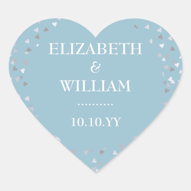 Sticker Cœur Love Hearts Confetti (Devant)