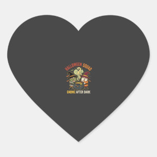 Sticker Cœur Lutin d'Halloween Méfait de Minuit
