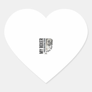 Sticker Cœur Ma chemise pour amoureux de Boxer Mon Boxer mange