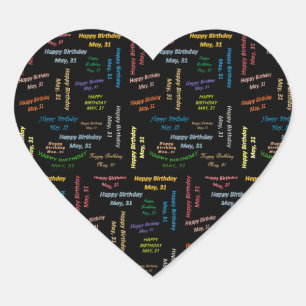 Sticker Cœur Mai, 31 Anniversaire