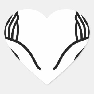Sticker Cœur Mains découpées