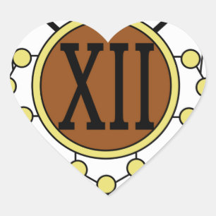 STICKER CŒUR MAJESTIC 12 UNITÉ MILITAIRE UFO ALIEN PATCH