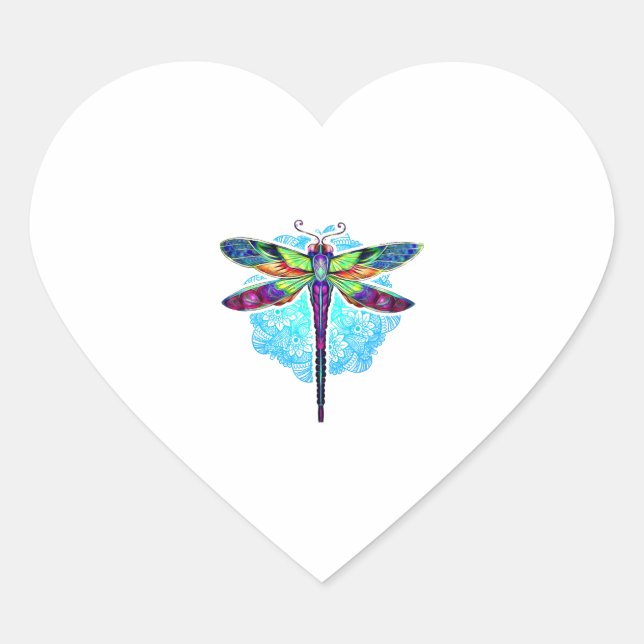 Sticker Cœur Mandala (Devant)
