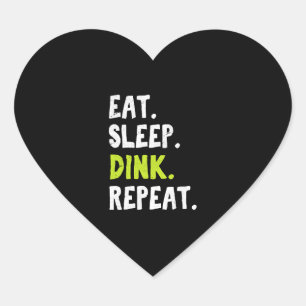 Sticker Cœur Mangez Sommeil Dink Répéter Funny Pickleball Pickl