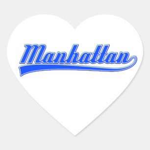 Sticker Cœur Manhattan avec lave