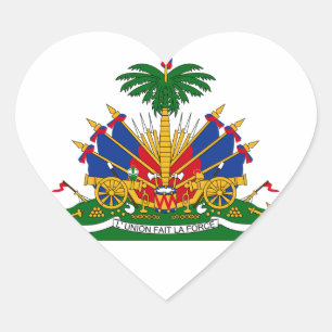 Sticker Cœur Manteau du Haïti de HT de bras