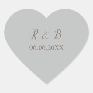 Sticker Cœur Mariage charmant et élégant