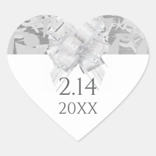 Sticker Cœur Mariage/Fête/Fête