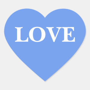 Sticker Cœur Mariage Inviter Cornflower Blue