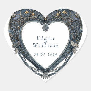 Sticker Cœur Mariage royal de la Numérique