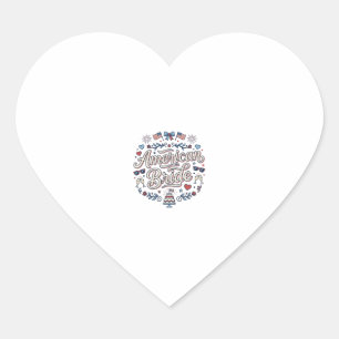 Sticker Cœur Mariée Américaine Création Vectorielle De Mariage