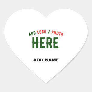 STICKER CŒUR MARQUE BLANCHE MODERNE ET PERSONNALISABLE VÉRIFIÉE