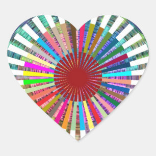 Sticker Cœur Méditation de source lumineuse de CHAKRA