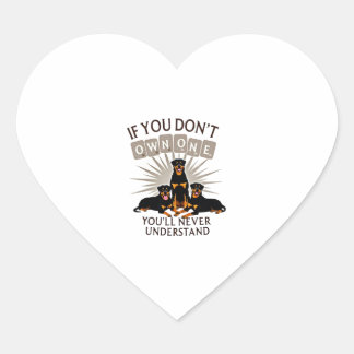 Sticker Cœur Meilleur Art Rottweiler Pour Hommes Femmes Enfants