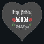 Sticker Cœur Meilleur Maman Birthday Design<br><div class="desc">Wonderful cute birthday design for your lovely mama</div>