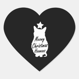 Sticker Cœur MEOWY Christmas