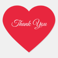 Merci du coeur rouge
