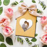 Sticker Cœur Merci photo mariage<br><div class="desc">Votre photo et votre Merci ! en lettres blanches chic,  ces petits autocollants en forme de coeur sont amusants à utiliser comme scellés d'enveloppe,  sur les faveurs de la fête,  et plus encore.</div>