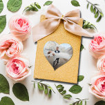 Sticker Cœur Merci photo Mariage moderne<br><div class="desc">Votre photo et votre Merci ! en lettres blanches chic,  ces petits autocollants en forme de coeur sont amusants à utiliser comme scellés d'enveloppe,  sur les faveurs de la fête,  et plus encore.</div>