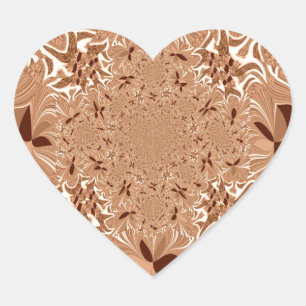 Sticker Cœur Mes couleurs de café du matin