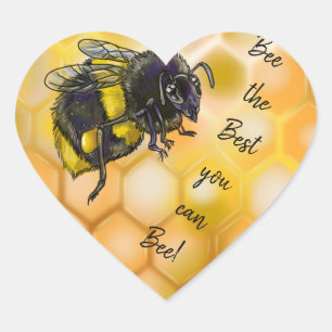 Sticker Cœur Mieux que vous pouvez Bee Bumblebee