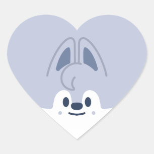 Sticker Cœur MINI SKZOO - Wolf Chan