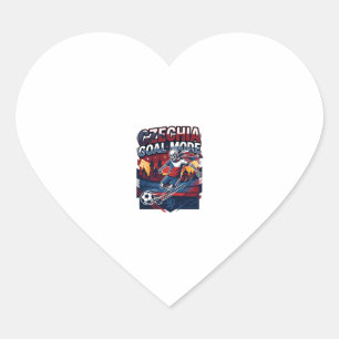 Sticker Cœur Mode de but de Tchéquie squelette striker Nations