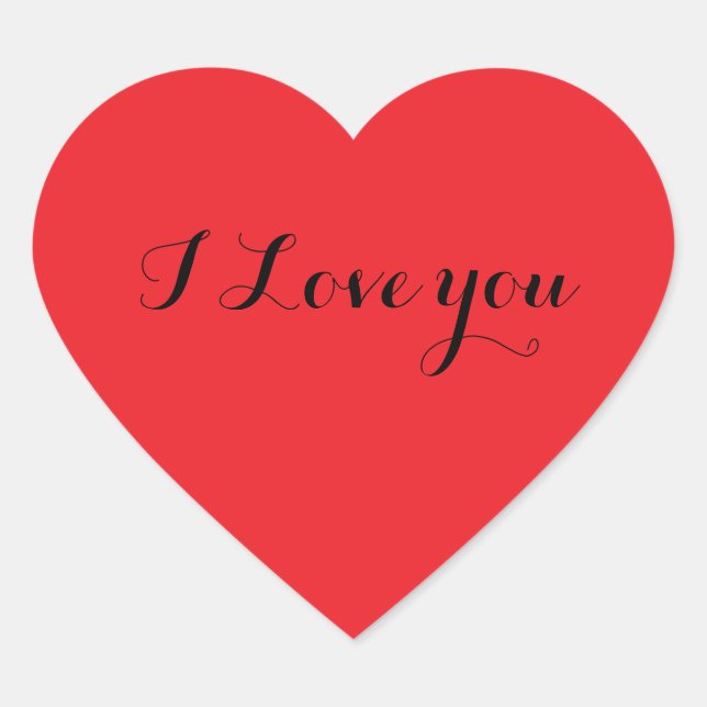 Sticker Cœur Modèle d'autocollant (Devant)